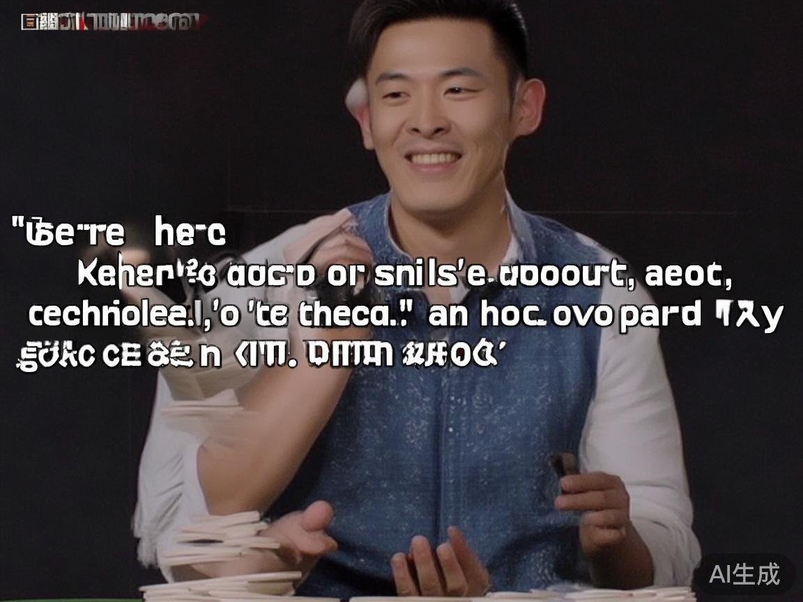 例如，在某次表演中，演员用一句调侃式的台词：“这里